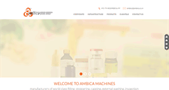 Desktop Screenshot of ambica.co.in